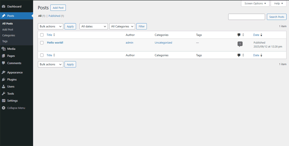 Add a shortcode to the page